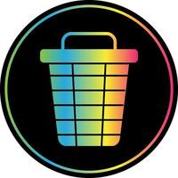 Trash Bin Vector Icon Design