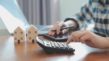 Signing home sales and insurance contracts with real estate agents, signing contracts to know the terms of buying and selling homes and real estate, contract signing ideas. video