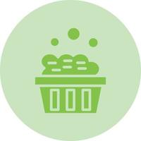 Washing Basket Vector Line Icon