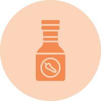 Sauce Bottle Vector Line Icon