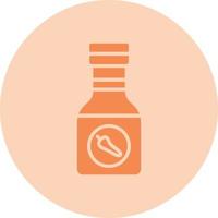 Sauce Bottle Vector Line Icon