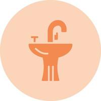 Washbasin Vector Line Icon