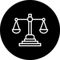 Justice Scale Vector Icon