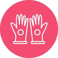 guantes, vector, icono, diseño vector