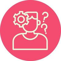 Hallucination Vector Icon Design