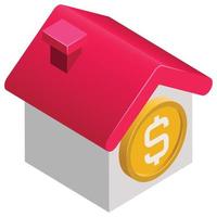 Bank - Isometric 3d illustration. vector