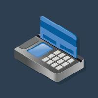 Atm - Isometric 3D illustration. vector