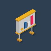 Presentation - Isometric 3D illustration. vector