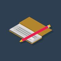 Cheque - Isometric 3D illustration. vector