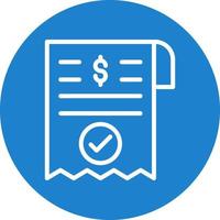 Payment Receipt Vector Icon Design