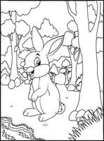 Wild Animal Coloring Pages for Kids vector