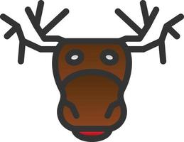 diseño de icono de vector de alces