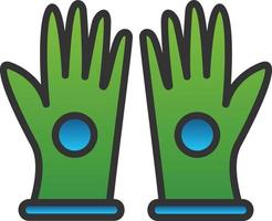 guantes, vector, icono, diseño vector