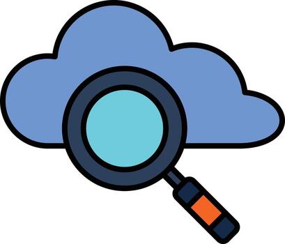 icono de vector de nube