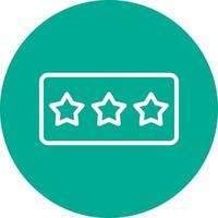 Star Rating Vector Icon Design