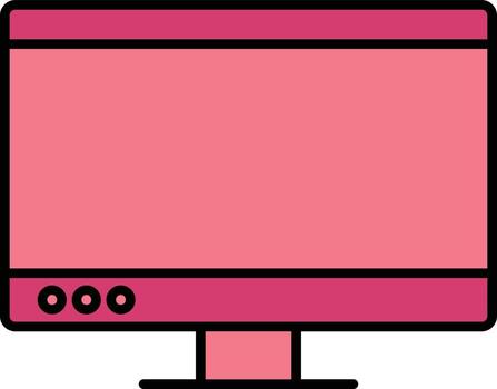 icono de vector de computadora