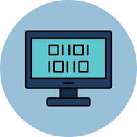 Binary Code Vector Icon