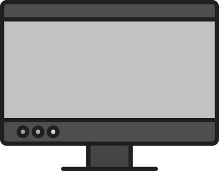 icono de vector de computadora