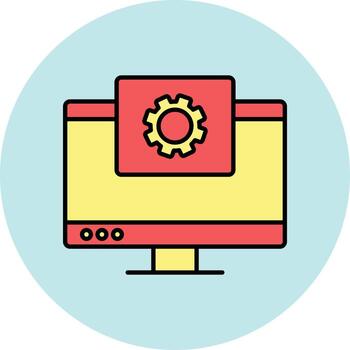 icono de vector de desarrollo web