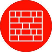 Brick Wall Vector Icon Design