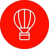 Hot Air Balloon Vector Icon Design