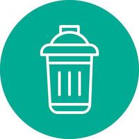 Dustbin Vector Icon Design