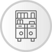 Bookshelf Vector Icon