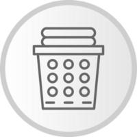 Laundry Basket Vector Icon