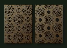 vintage abstract geometric pattern cover template vector