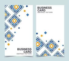 business card abstract colorful pattern vector