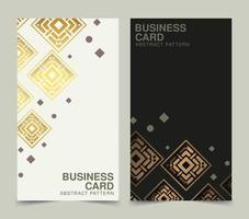 Luxury business card abstract colorful pattern vector