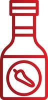 Sauce Bottle Vector Icon