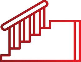 icono de vector de escaleras