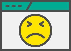 Angry Face Vector Icon