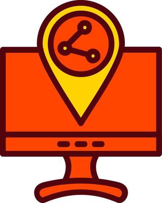 Share Location Vector Icon