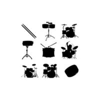 tambor música instrumento ilustración diseño creativo vector