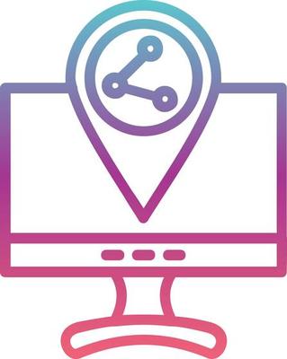 Share Location Vector Icon