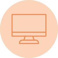 monitor de icono de vector