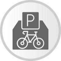 icono de vector de estacionamiento de bicicletas