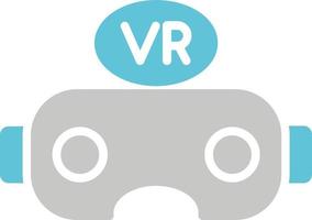 icono de vector de gafas de realidad virtual