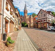 Picture of the Miltenberg city gate located non the main river bridge during daytime photo