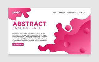 landing page abstract background with modern gradient vector