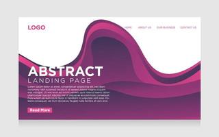 landing page abstract background with modern gradient vector