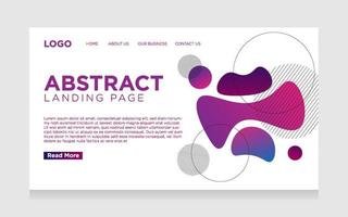 landing page abstract background with geometric vector