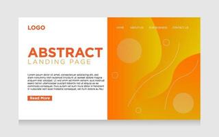 landing page abstract background with modern gradient vector