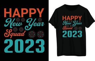 Happy New Year T-Shirt Design vector