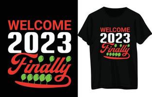 Happy New Year T-Shirt Design vector