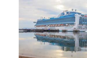 Cruise ship at port mole in Scotland photo