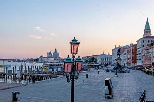 Picture of square in front of doge palace in Venice without visitors in Covid-19 season photo