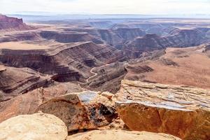 vista panorámica desde muley point sobre el cañón del río colorado foto